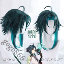 Anime Genshin Impact xiao haipiece Hair Cosplay Wigs Harajuku Hairpiece