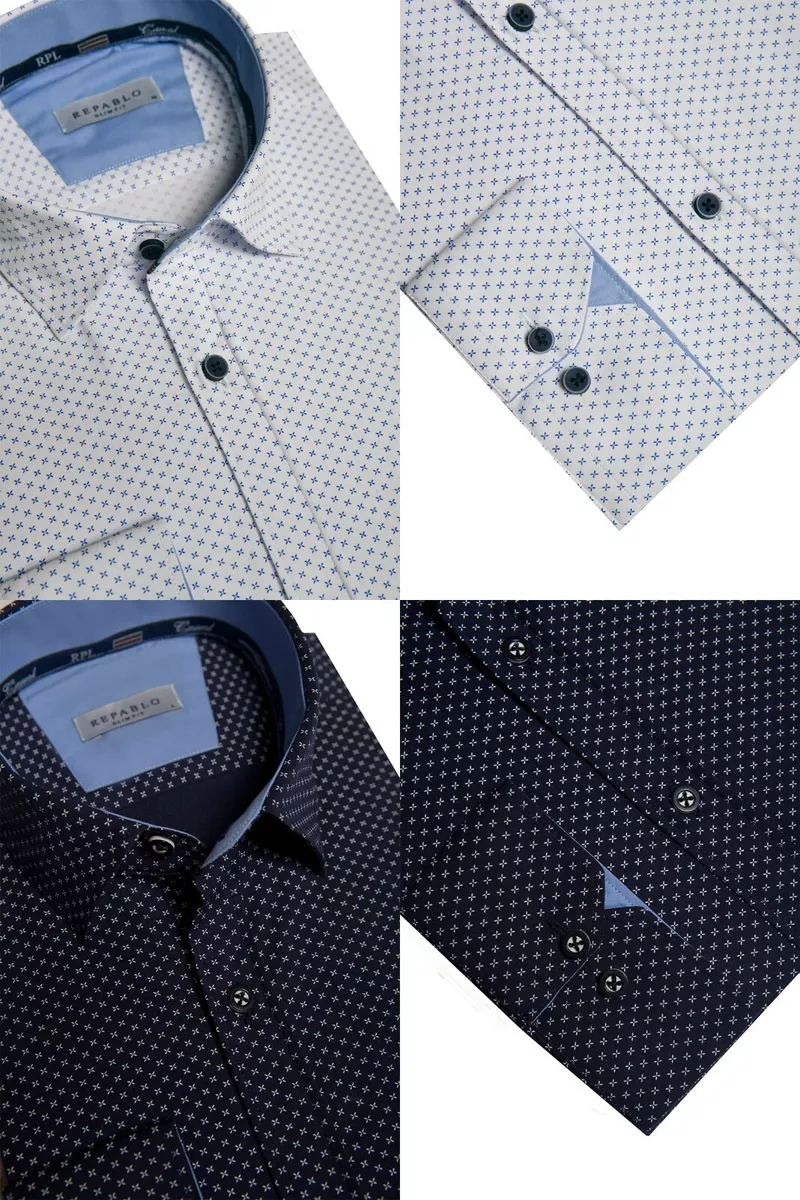 NEW MENS STYLISH LONG SLEEVE LUXURY SHIRTS CASUAL COTTON FORMAL SLIM FIT SHIRT