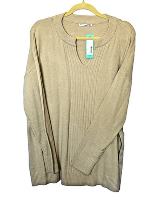 Pink Clover for Stich Fix  Vesper Long Sleeve Sweater Taupe Sz 2X NWT