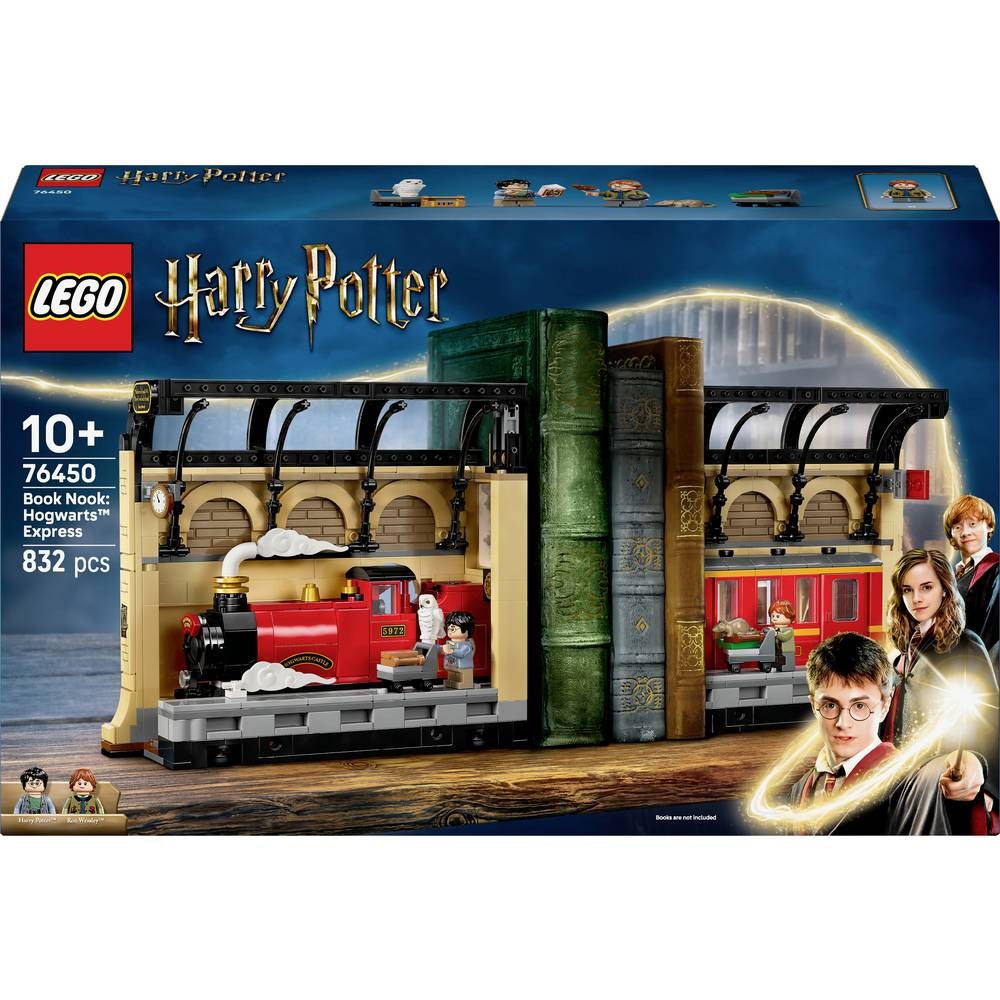 76450 LEGO® HARRY POTTER™ Support de livre Poudlard Express : fini les romans magiques qui tombent