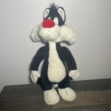 Looney Tunes Sylvester Cat Poseable 16" Large Plush Warner Brothers Vintage