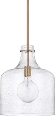 HomePlace Lighting 325712AD Crawford Urban/Industrial Clear Glass Jar Light