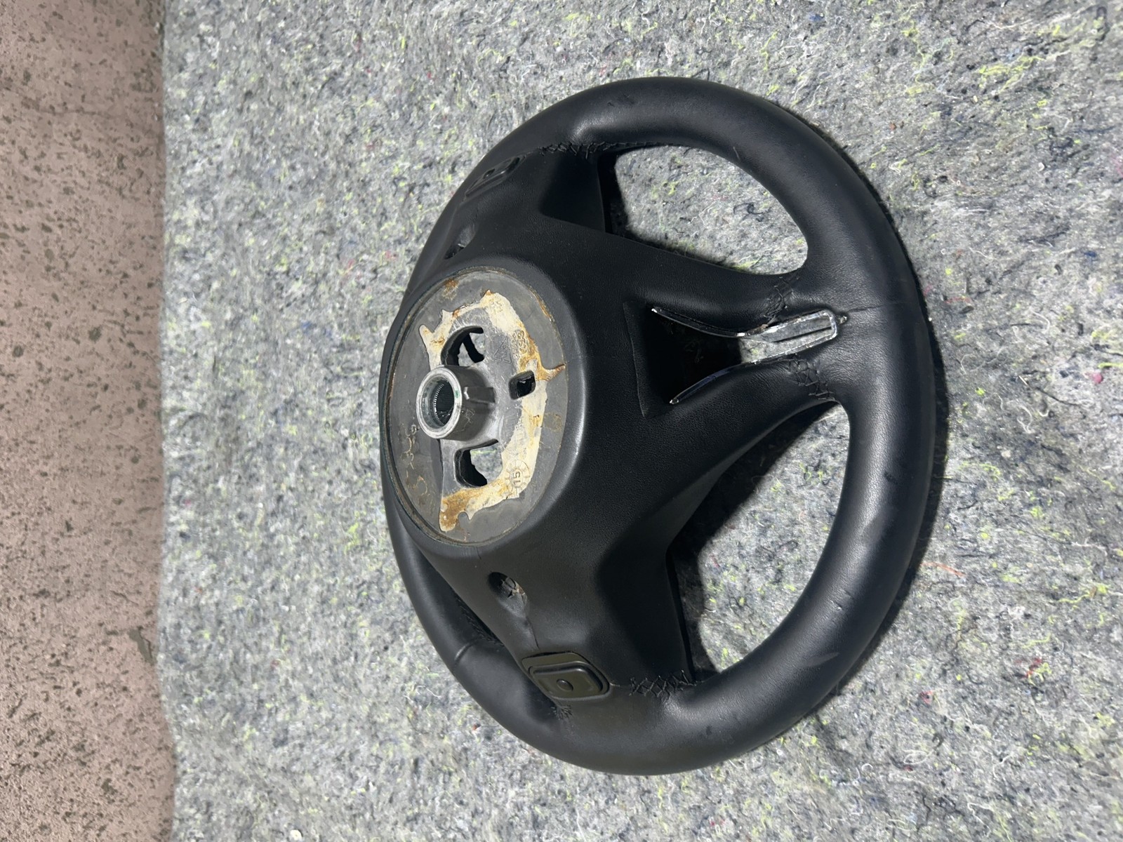 2014-2017 MASERATI GHIBLI STEERING WHEEL BLACK LEATHER 06700116660 OEM