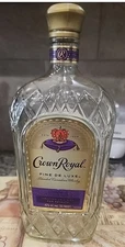 Crown Royal 1.75L bottle (empty with lid) 