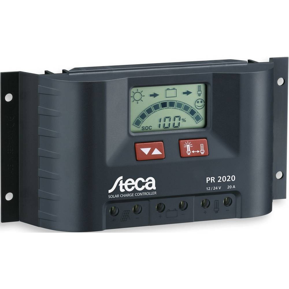 Régulateur solaire Steca PR 2020 PWM pour l'autonomie en camping-car et van