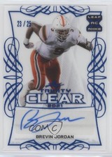 2021 Leaf Trinity Clear Auto Platinum Foil 23/25 Brevin Jordan #CA-BJ1 Auto a6l