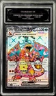 Pokemon Cards CHN. Metal Tags Charizard EX 145/129 SR PCG 10 (SAME AS PSA 10)