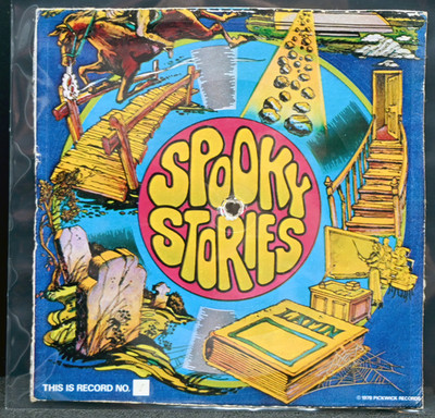 1978 Spooky Stories Cardboard Flexi-Disc Record #1   Pickwick Records   Vintage