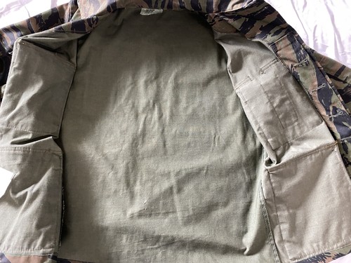 Veste Apparel Corp homme XS vert rayure tigre camouflage militaire manteau de campagne - Photo 8/17