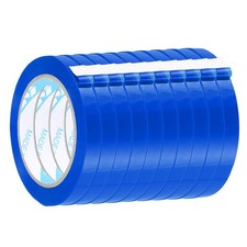 10 Pcs 1/2" x 98.4 Yd Poly Bag Sealing Tape, Dark Blue