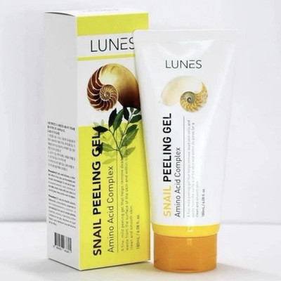 LUNES Snail Peeling Gel Amino Acid Complex Facial Superficial Peel 180ml