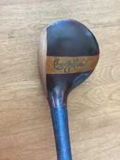 Antique Hickory Wood Shaft Golf Spalding Large Face 1wood Stripe top 11* 44” C5