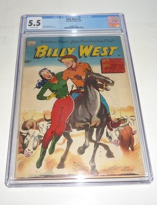 BILLY WEST #3 Standard Comics September 1949 CGC 5.5 OWP Golden Age