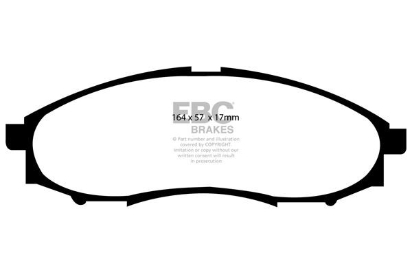 EBC DP61316 BRAKE PAD SET DISC BRAKE Front