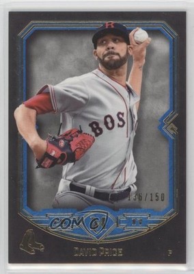 2017 Topps Museum Collection Sapphire Blue 136/150 David Price #44 0n8h