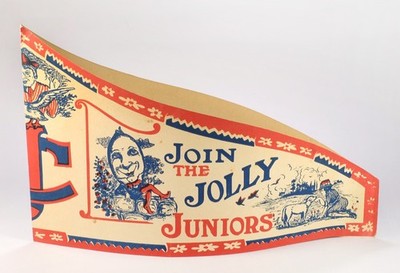 Early Rare Antique Cracker Jack Paper Hat 1914-1917 Join the Jolly Juniors Club