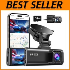 Comprehensive Front  Rear Dash Cam with Wi-Fi, GPS, and 24-Hour Parking Mode