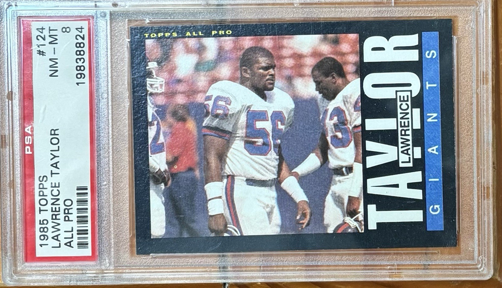 1985 Topps - Lawrence Taylor #124 Giants HOF PSA 8