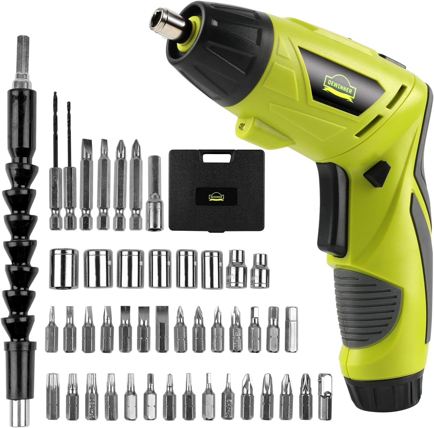 Electric Cordless Screwdriver, Drill Driver Set, USB 3.6V 3N·M Max Torque with 1