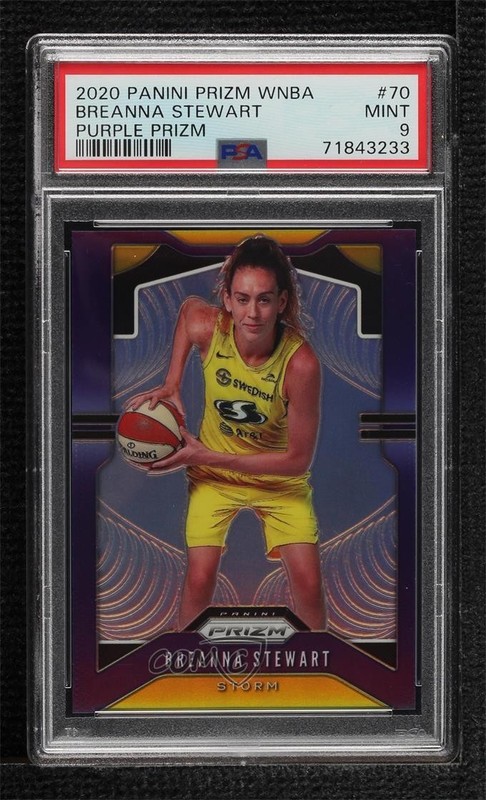 2020 Panini Prizm WNBA Purple Prizm 10/125 Breanna Stewart #70 z3i