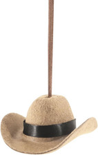 Western Cowboy Hat Car Hanging Ornament Mini Cowgirl Hat Car Rear View Mirror C