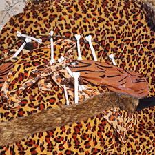 Cove Caveman & Cavewoman Leopard Print Polyester Fancy Dress Dress, XL
