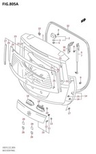 Suzuki Genuine Handle Back Door Panel Lock Fits Splash Ritz 82850-80M00-000