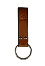 Dangler Loop Leather Belt Tool Holder with Metal Ring Made in USA Brown