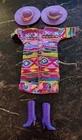 Vntg Barbie 1980s Western Fun Aztec Multicoloured Outfit Mattel #9950