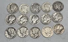Lot # 1505 - 1.50 Face Value Mercury Dimes - 90% Silver - Unknown Grade