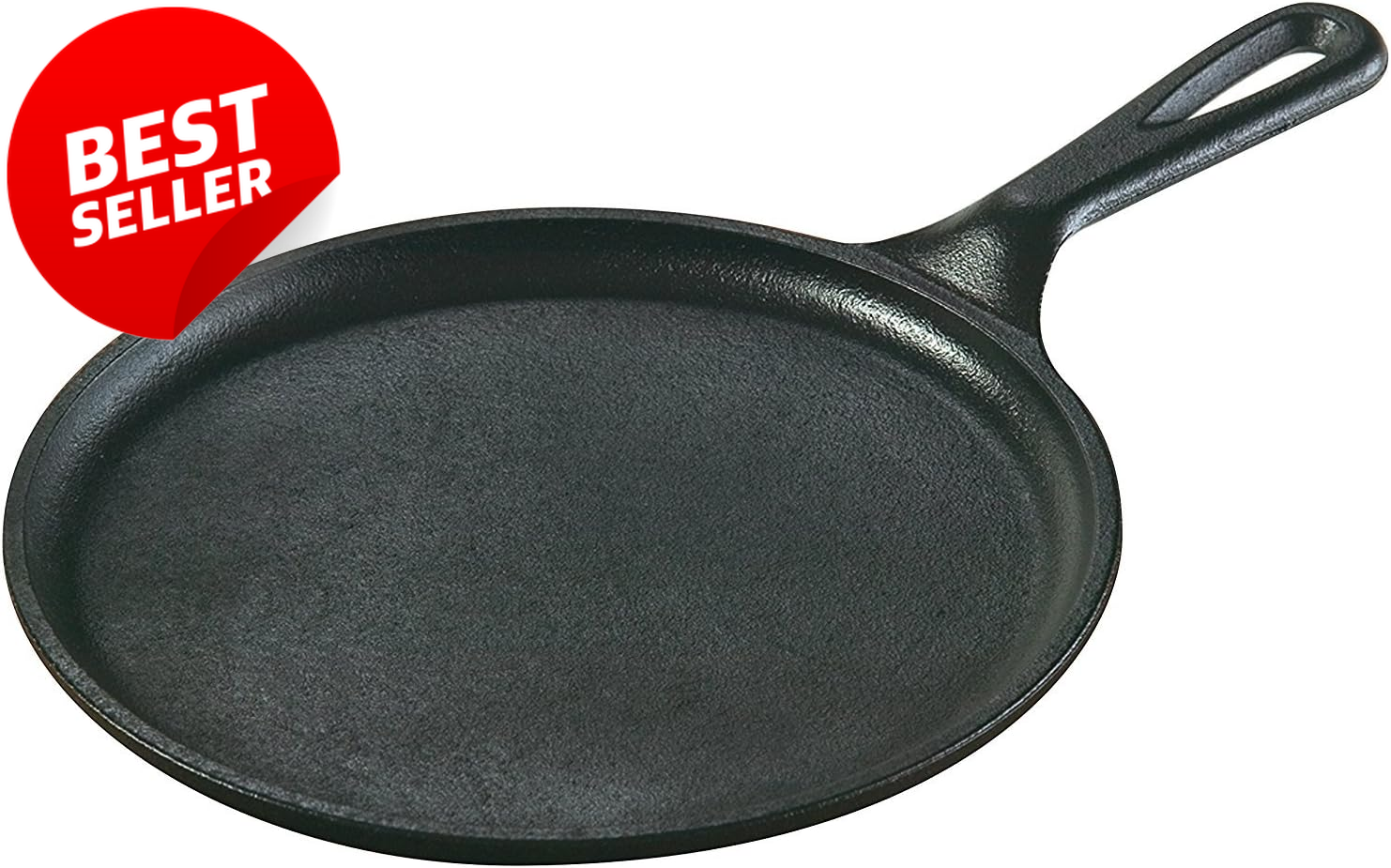 8in Cast Iron Griddle Preseasoned PFAS Free