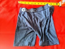 Ethika Boxer Briefs boys L mens S skate 22" blue surf holiday  cute sexy shorts