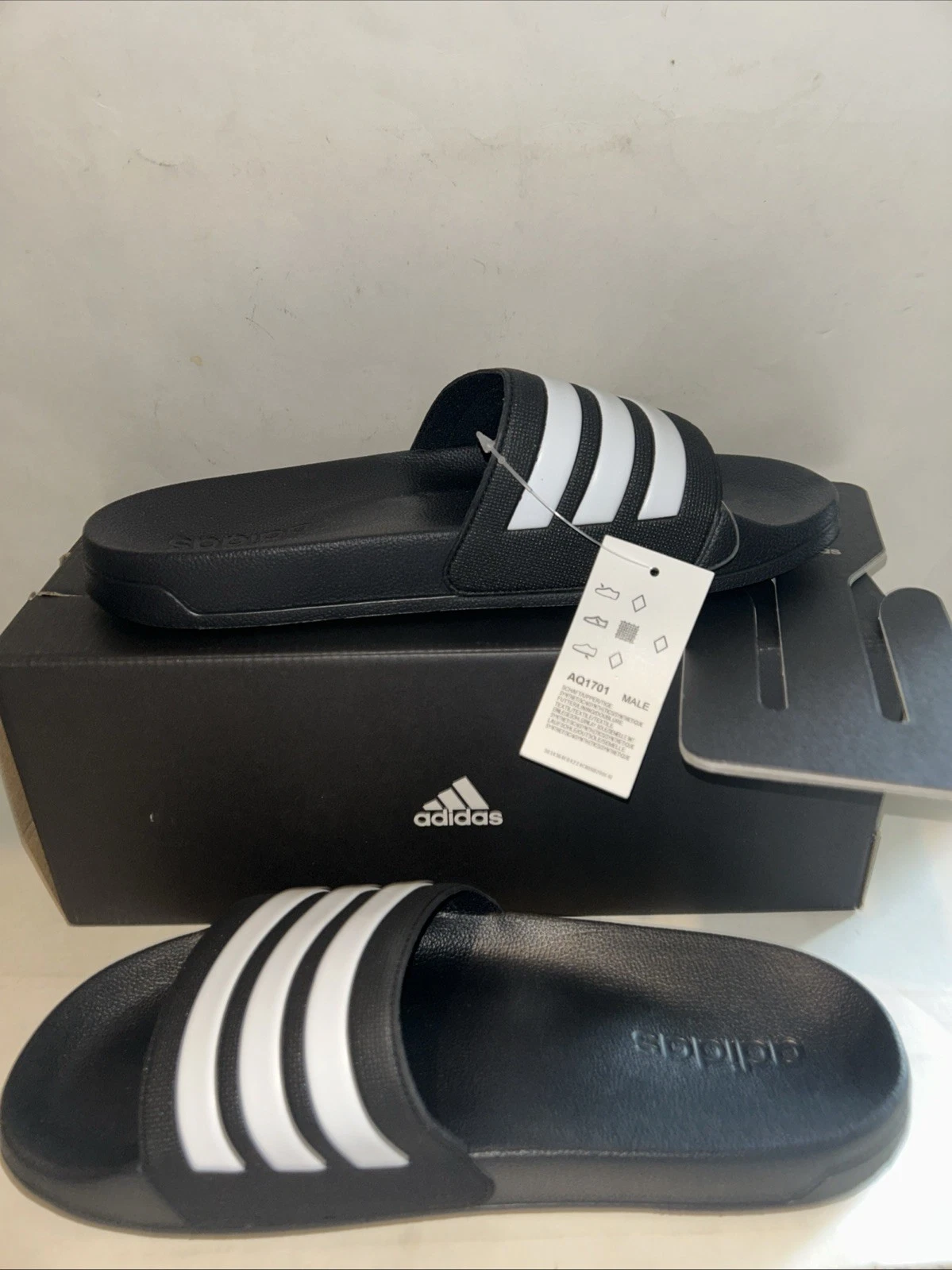 Adidas Adilette Doccia Uomo Taglia 11 Scivoli AQ1701 (12103)