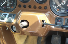 Reliant Scimitar GTE SE5a steering column top trim / switch trim; NEW GRP