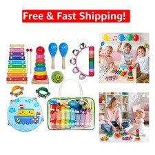 Fun Portable Toddler Musical Instruments Gift Set - Ideal for Ages 3