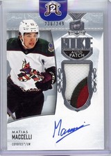 2020-21 Upper Deck The Cup Rookie Auto Patch /249 Matias Maccelli