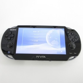 【Excellent】Sony PS Vita PCH-1000 Crystal Black Wi-Fi Model Console only #NET0312