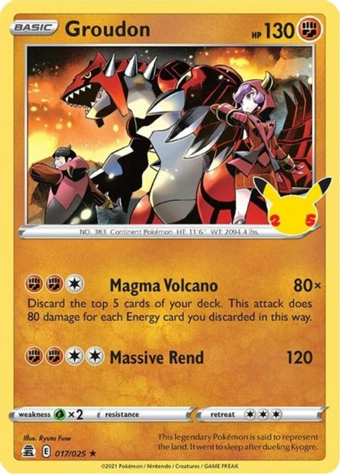 Groudon Pokémon TCG Cards for sale | eBay
