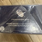 American Eagle 2012  San Francisco Two-Coin Silver Proof Set Box / COA