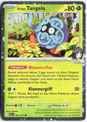 Erikas Tangela ASC 007/217 Holo   Erhabene Helden Promo   Pokemon Karte Deutsch