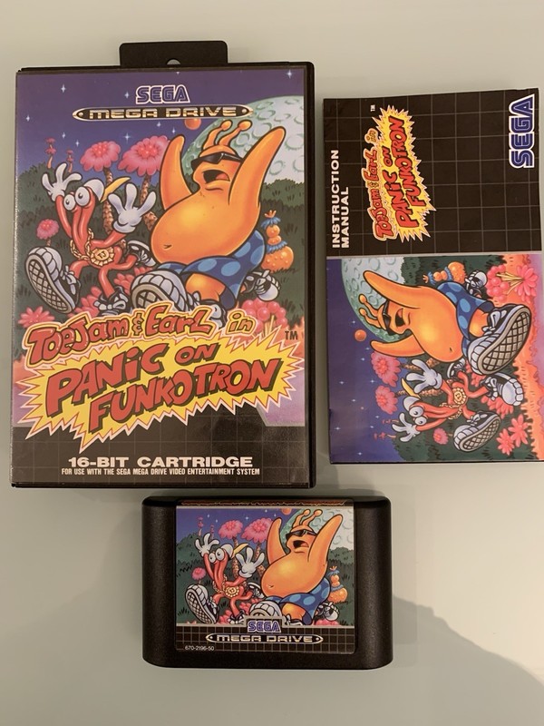 Toejam & Earl Sega Mega Drive/Genesis (Pal) Complete CIB Manual Cartridge (Rare)