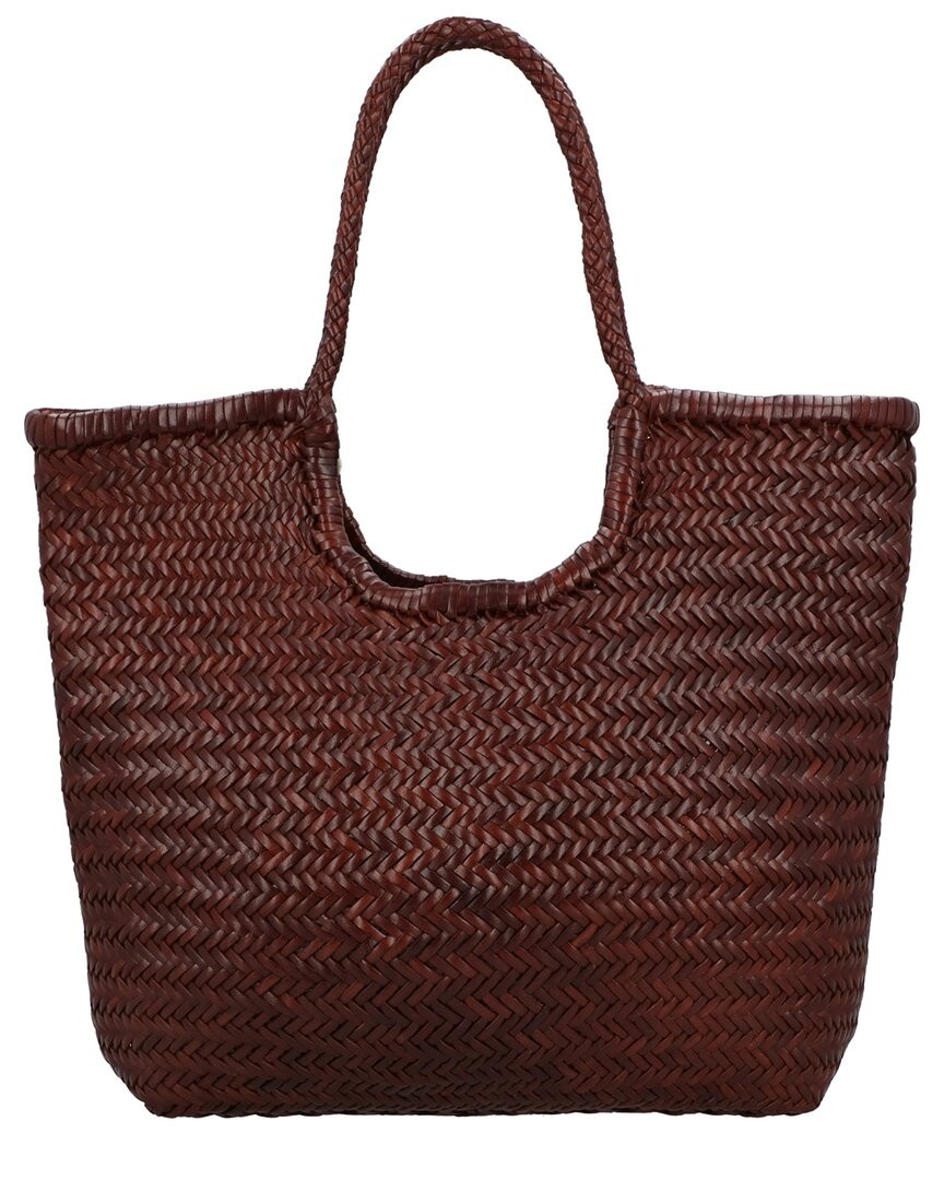 Dragon Diffusion Ns Diagonal Triple Jump Leather Shoulder Bag Women's Brown
