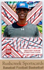 2018 Panini Elite Extra Edition #170 Gregory Duran Aspirations Red /150