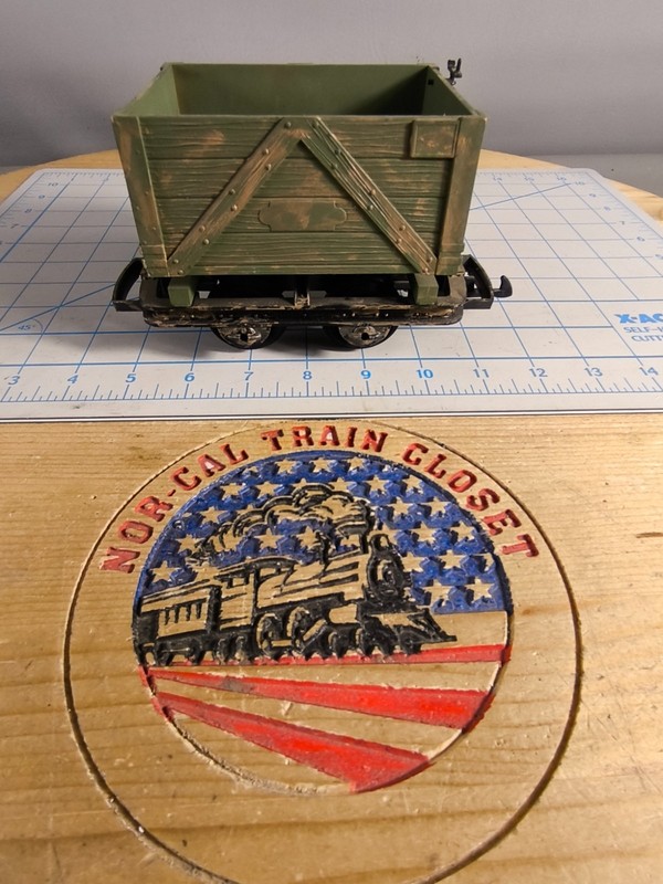 LGB G Gauge Custom Painted Ore Car, no box lot# G87
