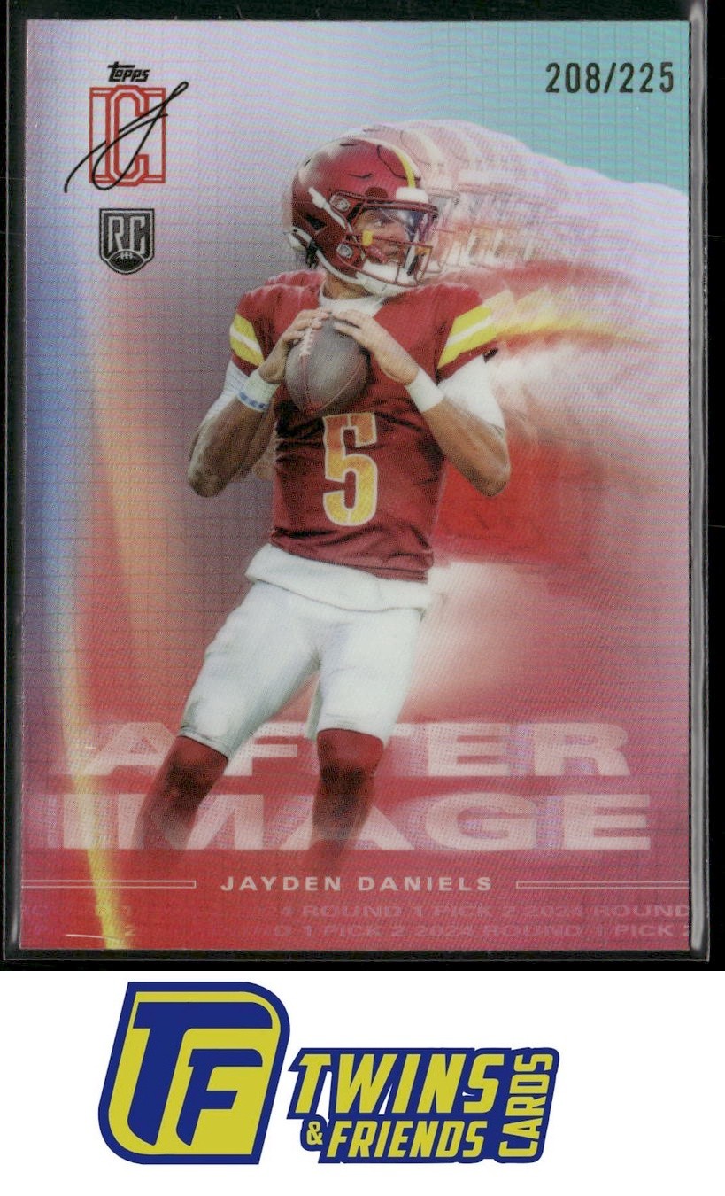 2024 Topps Signature Class #AI-7 Jayden Daniels After Image Teal #/225