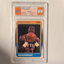 Fleer 1988-89 Patrick Ewing #80 OCGS NM-Mint 8 New York Knicks Basketball