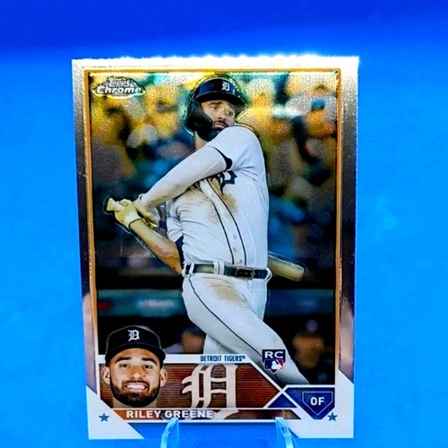 2023 Topps Chrome - Riley Greene #182 (RC) Detroit Tigers - Foto 2 di 4