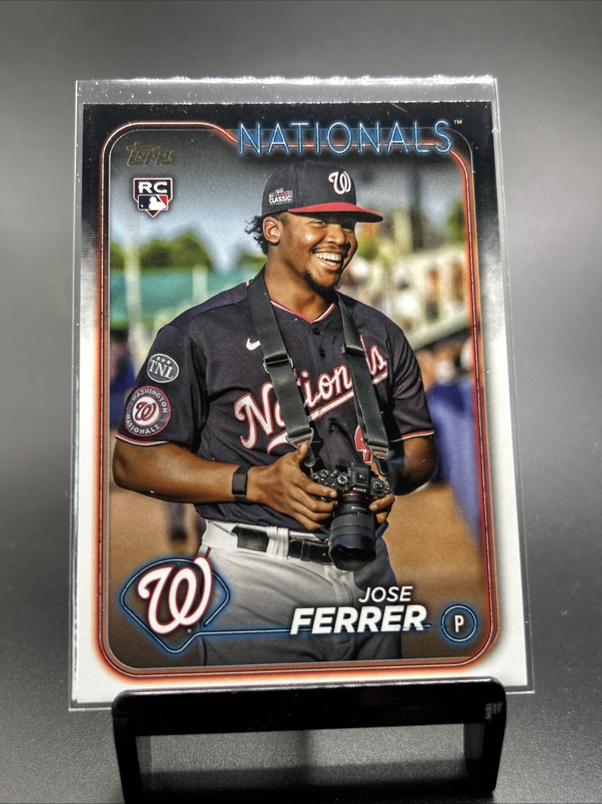 2024 Topps Series 1 Jose Ferrer RC #85 Golden Mirror Image Variation SSP Nats!