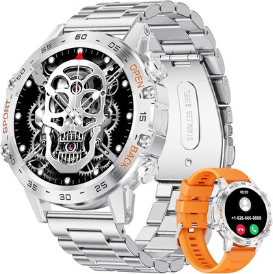 LIGE Herren Smartwatch mit Bluetooth Telefonfunktion Herzfrequenzmonitor