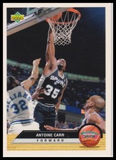 1992-93 Upper Deck McDonald's #P36 Antoine Carr San Antonio Spurs